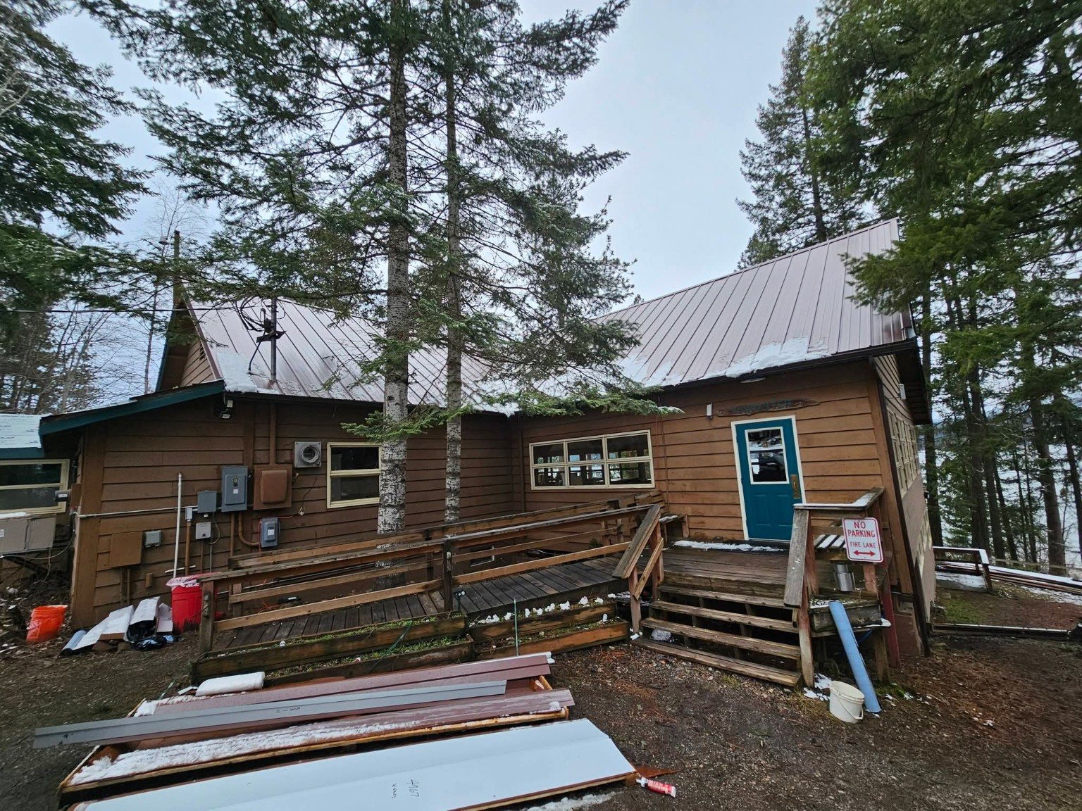 Completed custom metal roof, view two