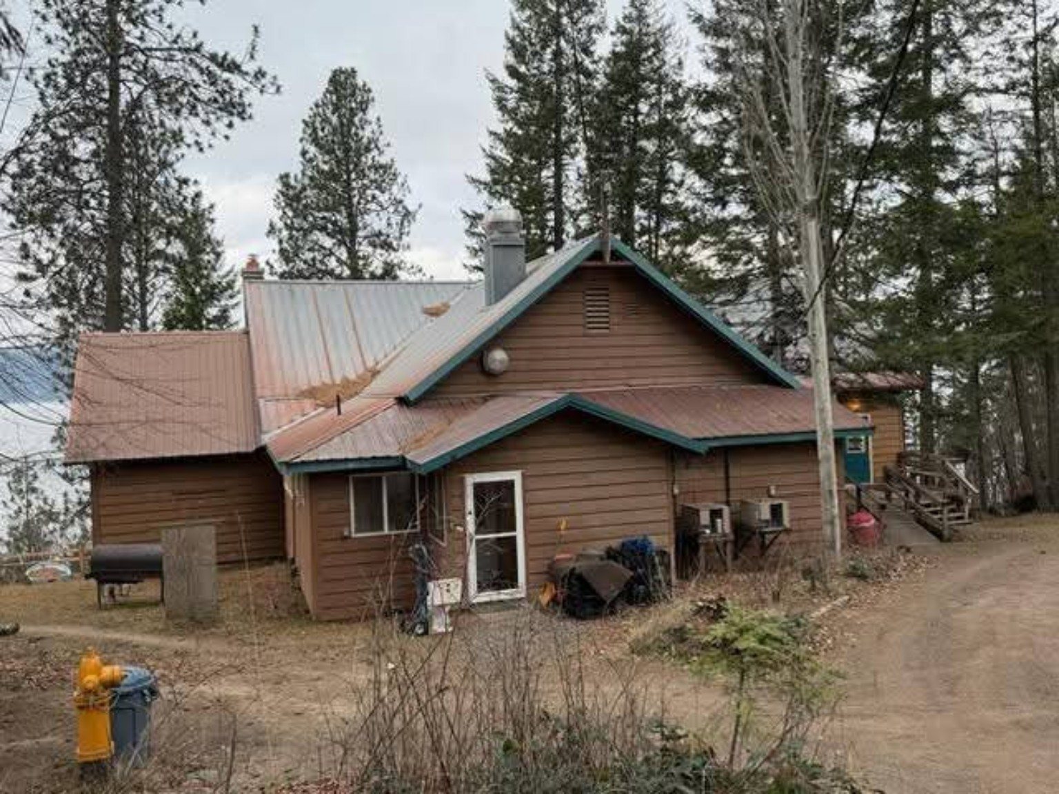 Metal roof before replacement, view three